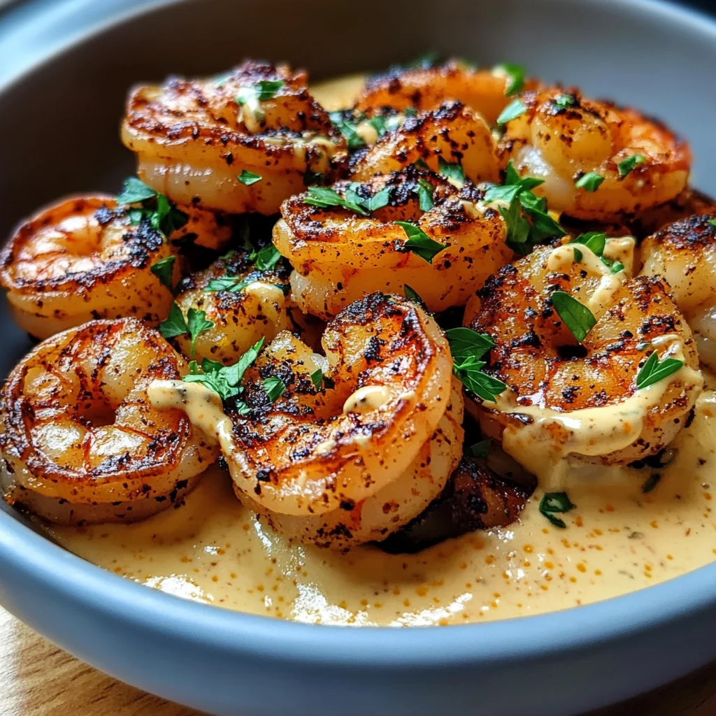 Crispy Cajun Shrimp with a Zesty Pale Orange Sauce