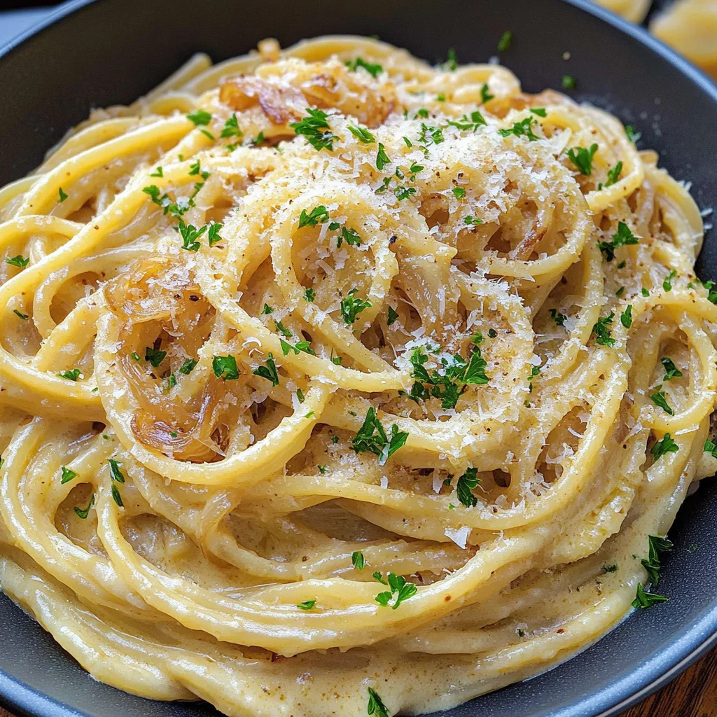 French Onion and Browned Butter Pasta