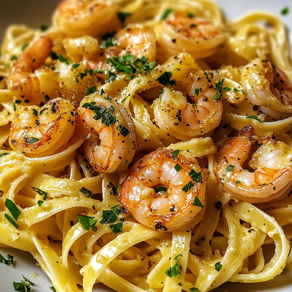 Garlic Butter Shrimp Pasta