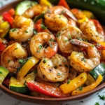 Garlic Butter Shrimp with Vegetables - FlirtyFood