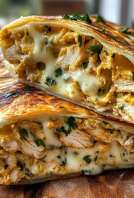 Irresistible Cheesy Garlic Chicken Wraps You'll Love!