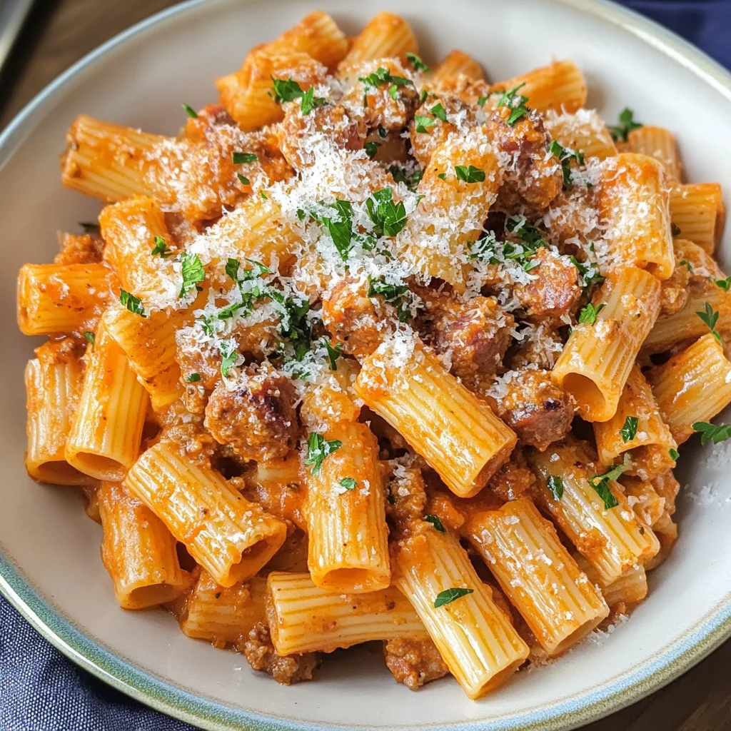 Spicy Sausage Rigatoni