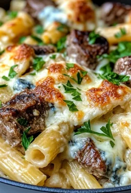 Steak & Blue Cheese Rigatoni Bake