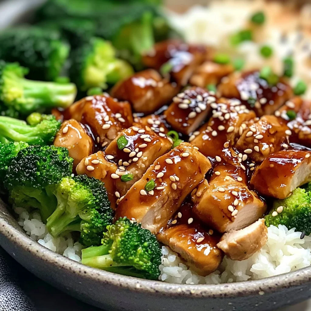 Sticky Teriyaki Chicken with Broccoli - thegirlskitchen