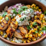 Tasty Street Corn Chicken Bowl for Quick, Flavorful Nights