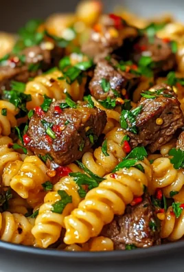 The Ultimate Spicy Garlic Butter Steak Pasta Recipe