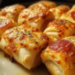 Air Fryer Cheesy Pepperoni Pizza Rolls