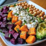 Autumn Harvest Salad with Whipped Ricotta and Crunchy Chickpeas