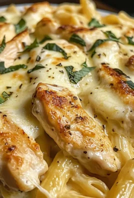 Baked Creamy Chicken Mozzarella Pasta
