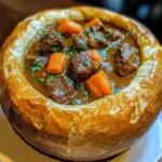 Beef Curry Bread Bowl