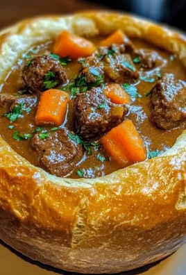 Beef Curry Bread Bowl