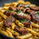 Bold Cajun Steak & Creamy Honey Pasta Skillet