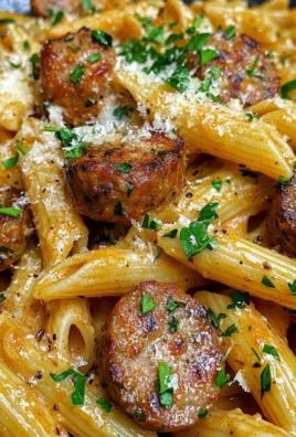 Bold Creamy Garlic Butter Cajun Parmesan Sausage Pasta
