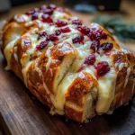Brie & Cranberry Garlic Herb Pull-Apart Sourdough