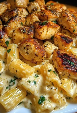 Creamy Cajun Garlic Chicken Rigatoni with Velveeta Parmesan Sauce