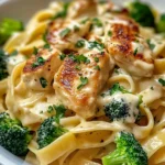 Creamy Chicken Alfredo Fettuccine with Broccoli Comfort Food at Its Best