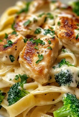Creamy Chicken Alfredo Fettuccine with Broccoli Comfort Food at Its Best