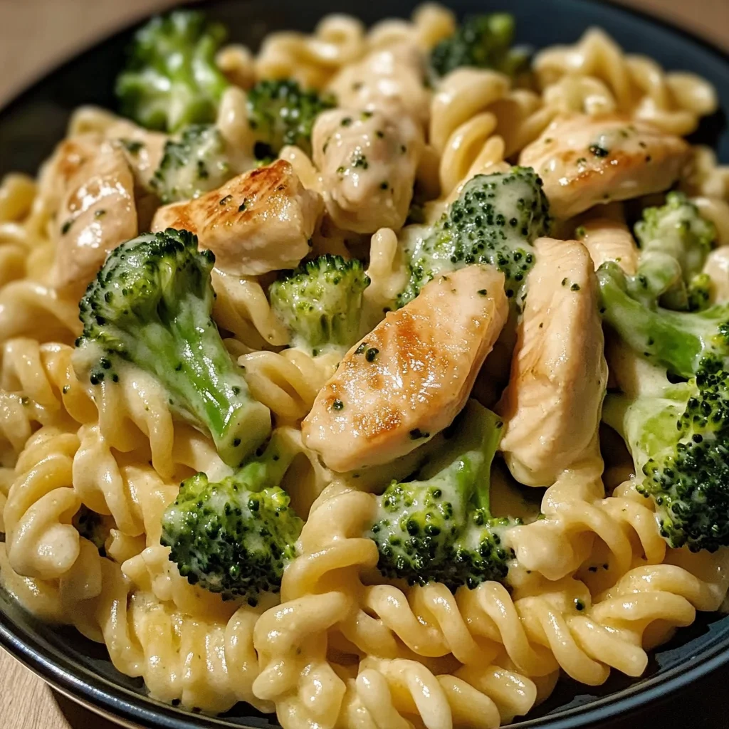 Creamy Chicken & Broccoli Rotini Pasta