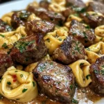 Creamy Cowboy Butter Tortellini Steak Bites