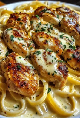 Creamy Garlic Parmesan Chicken Linguine with Mozzarella Cream Sauce