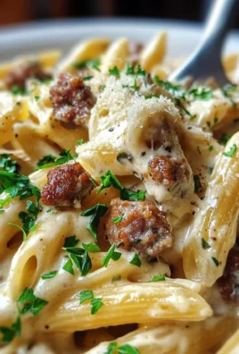 Creamy Ranch Parmesan Sausage Penne