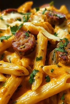 Creamy Sweet Chili Cajun Sausage And Cheddar Penne