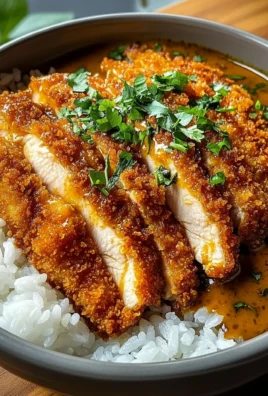Crispy Chicken Katsu Curry Bowl with Steamed Rice