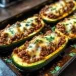 Easy Ground Beef Zucchini Boats (Healthy and Delicious)