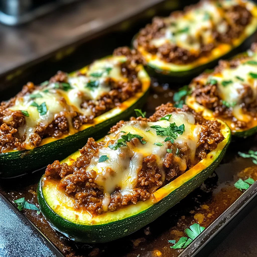 Easy Ground Beef Zucchini Boats (Healthy and Delicious)