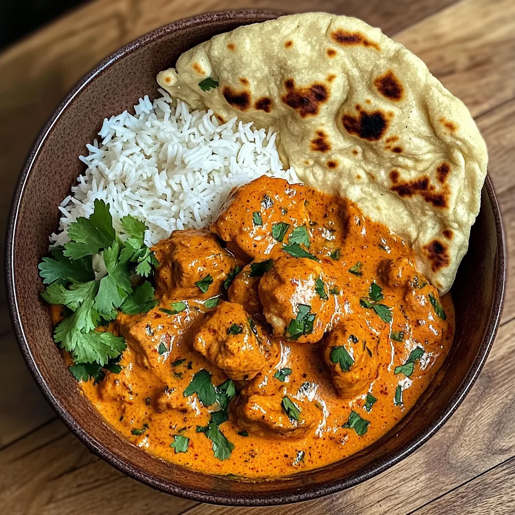 Epic Butter Chicken Bowl with Basmati Rice & Naan
