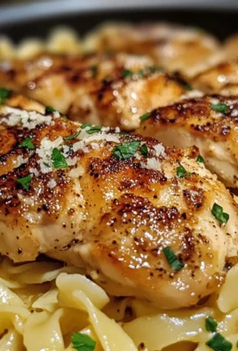 Garlic Butter Chicken with Buttered Noodles