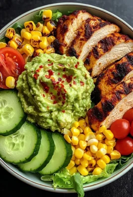 Grilled Chicken Power Bowl with Guacamole & Veggies