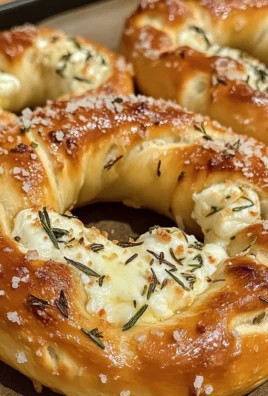 Mozzarella Stuffed Rosemary Parmesan Soft Pretzels