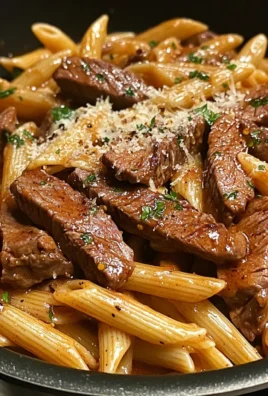 One-Pan Bold Honey BBQ Steak Penne