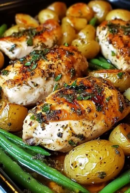 One-Pan Herb-Roasted Chicken with Potatoes & Green Beans