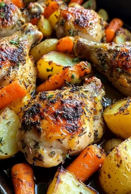 One-Pan Herb Roasted Chicken Drumsticks with Potatoes & Carrots