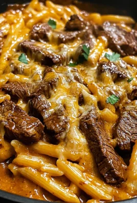 One-Skillet Spicy Honey BBQ Steak Pasta