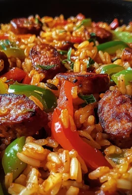 One Pan Sweet Smoky Cajun Sausage Rice