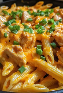 One Pot Creamy Buffalo Ranch Chicken Penne
