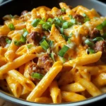 One Pot Spicy Buffalo Ranch Sausage Pasta Skillet