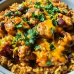 One Pot Sweet Smoky BBQ Ranch Chicken And Rice Skillet