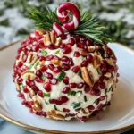 Pomegranate Christmas Cheese Ball