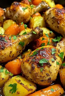 Roasted Chicken Drumsticks with Carrots and Potatoes A One-Pan Comfort Meal