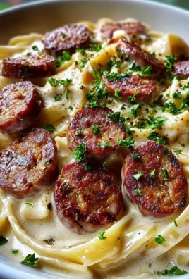 Smoky Garlic Butter Sausage Alfredo