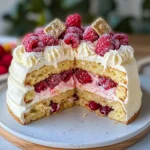 Snowy White Chocolate Raspberry Charlotte Dream