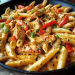 Spicy Cajun Pepper Jack Chicken Pasta Skillet