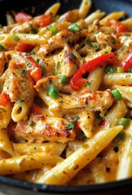 Spicy Cajun Pepper Jack Chicken Pasta Skillet