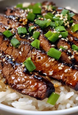 Sticky Honey Garlic BBQ Steak Rice