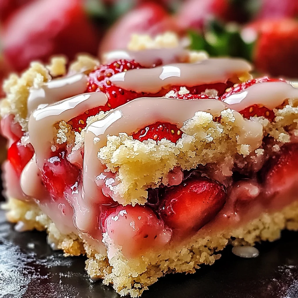 Strawberry Shortcake Bars Quick and Simple Recipe
