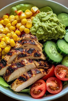 Super Fresh Grilled Chicken Power Bowl with Guac & Crunchy Veggies